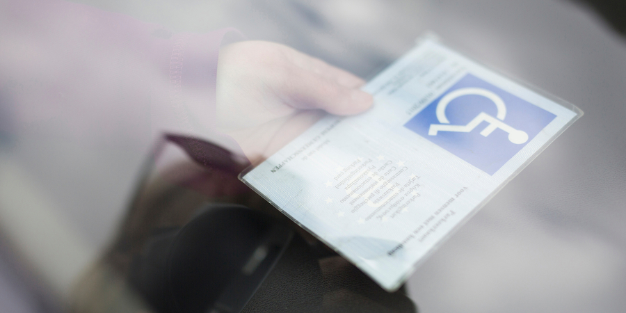 Kaart voor personen met een handicap